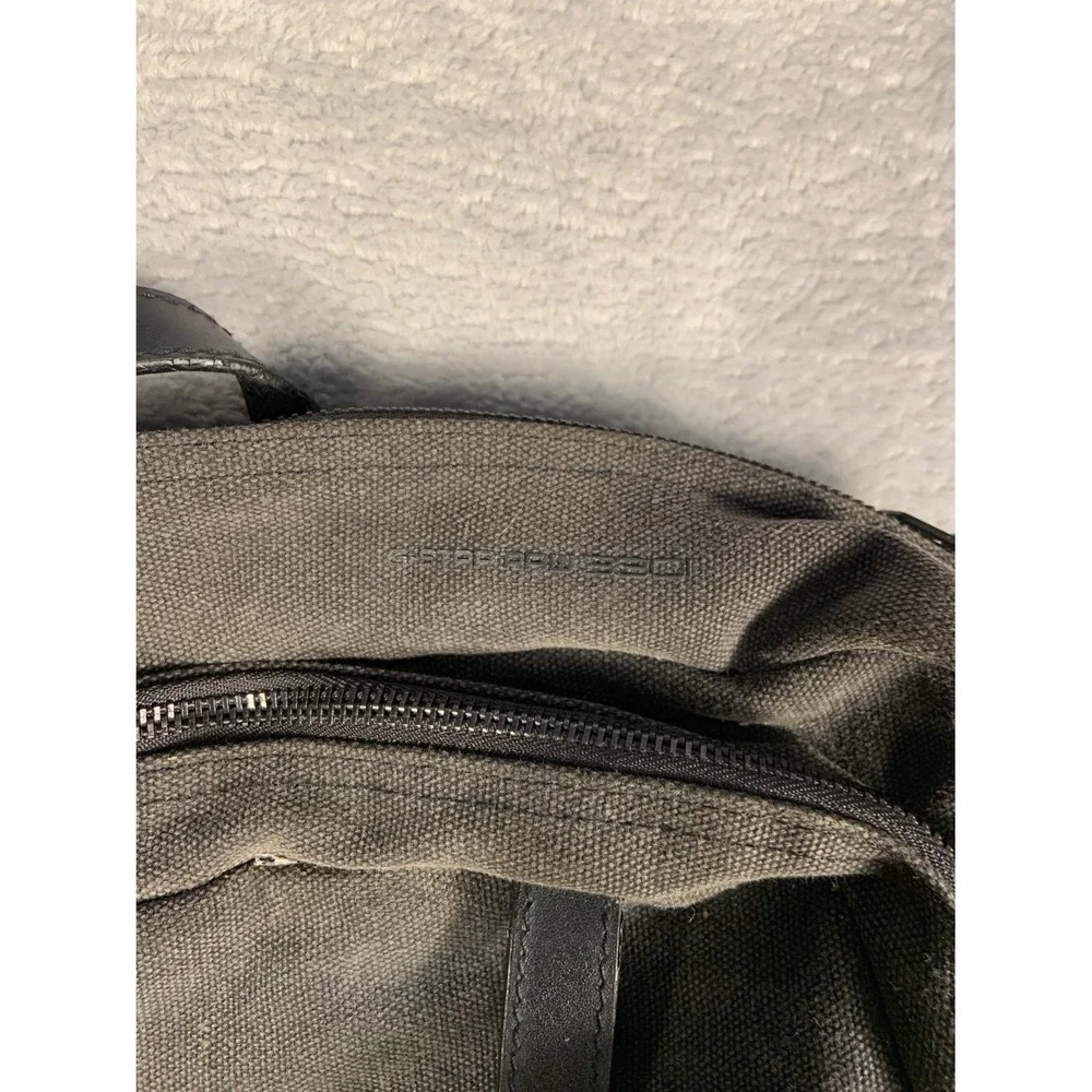 G-Star Raw Originals Denim Messenger Bag Large Gray Canvas Laptop Briefcase 3301